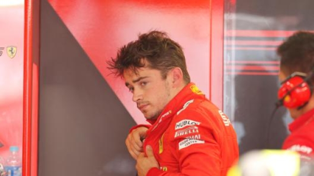 Leclerc deluso dopo il terzo posto in Russia. Epa