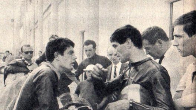 Agostini e Provini a Monza nel 1963