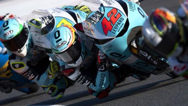 Marcos Ramirez e Lorenzo Dall Porta in pista a Valencia. Getty