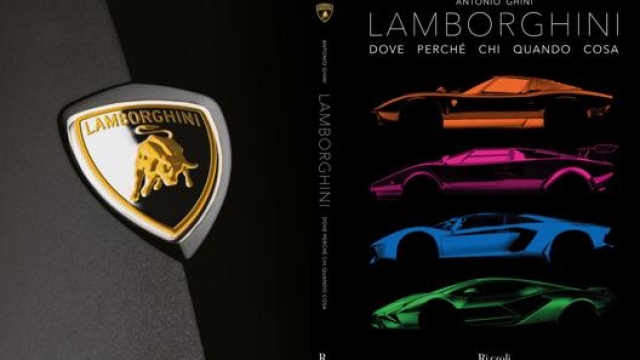 Fronte e retro del nuovo libro sulla Lamborghini