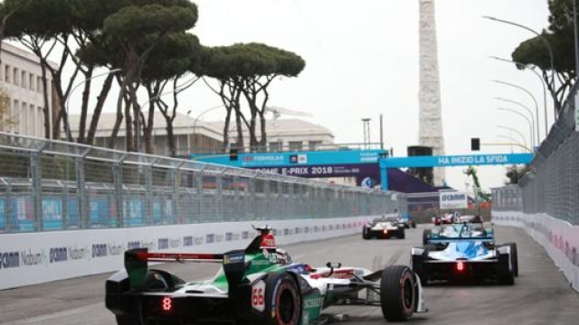 Le Formula E in azione a Roma