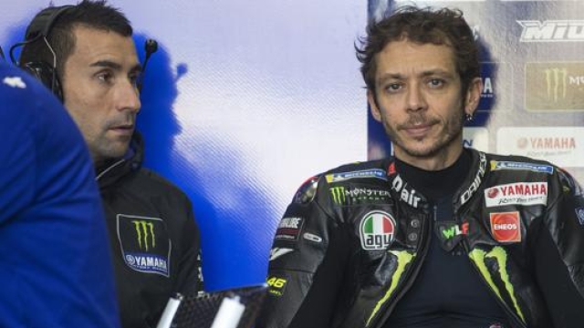 Valentino Rossi con il nuovo capotecnico David Munoz. Ciam-Cast