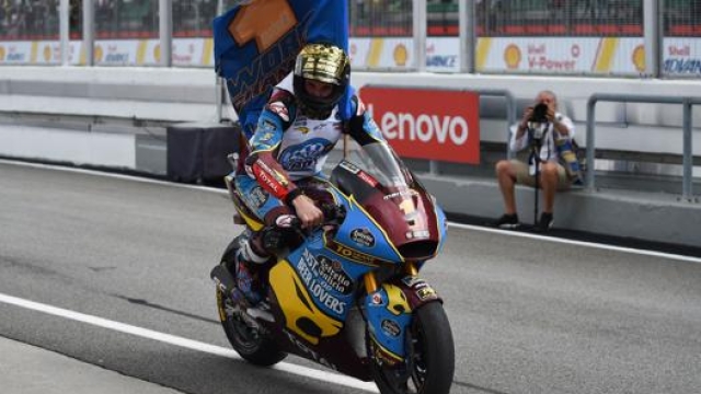Alex Marquez, campione del mondo Moto2. Afp