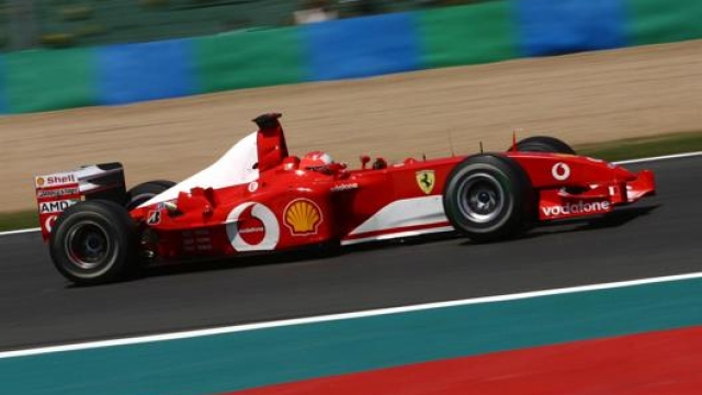 La Ferrari F2002: quella del titolo piloti e costruttori di Schumacher e della Ferrari