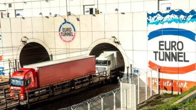 L’uscita francese dell’Euro Tunnel. Afp