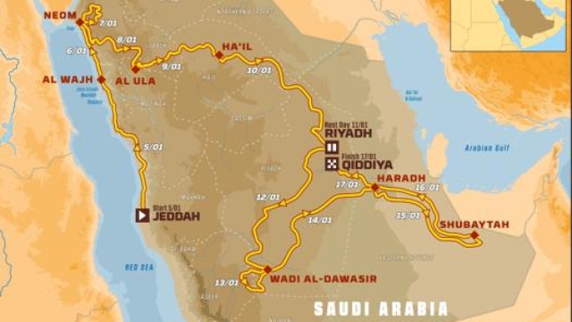 Il percorso della 12 giorni in Arabia Saudita