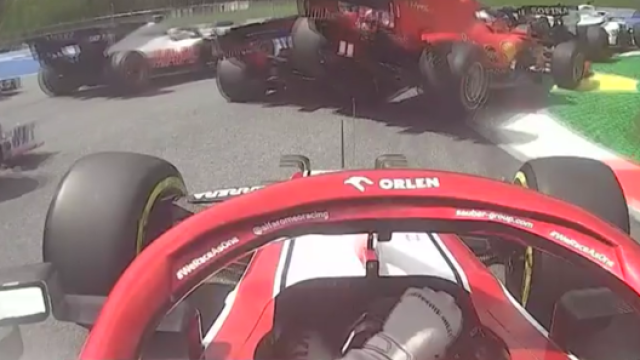 L’incidente tra le Ferrari