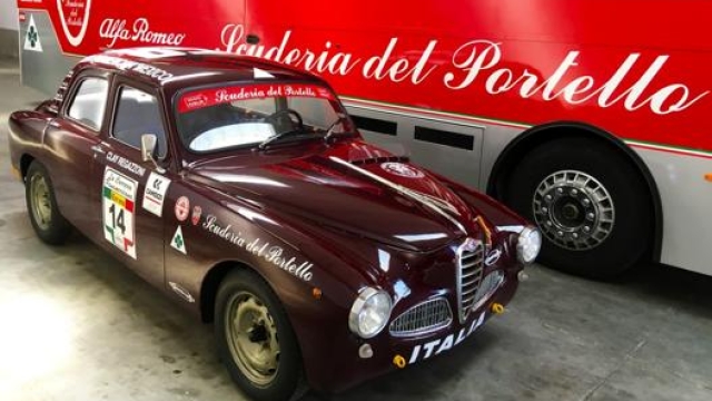 L’Alfa Romeo 1900 TI con comandi modificati che Regazzoni guidò alla Carrera Panamericana del 2002