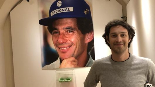 Bruno Senna alla mostra dei cimeli di Giovannone, l’anno scorso ad Asti. Salvini