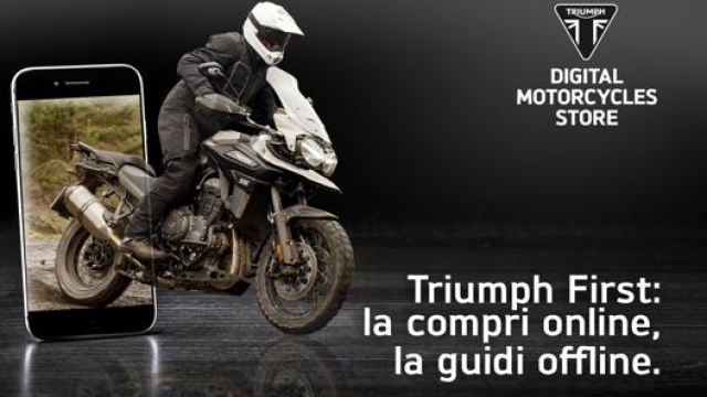 Triumph First è una piattaforma digitale per l’acquisto online delle moto inglesi