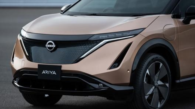 Lo scudo frontale della nuova Nissan Ariya