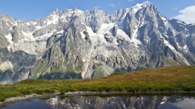 Le Grandes Jorasses, nella parte nord del Monte Bianco. Courmayeur Mont Blanc/A. Furingo