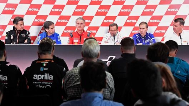 Una conferenza dei team manager della MotoGP