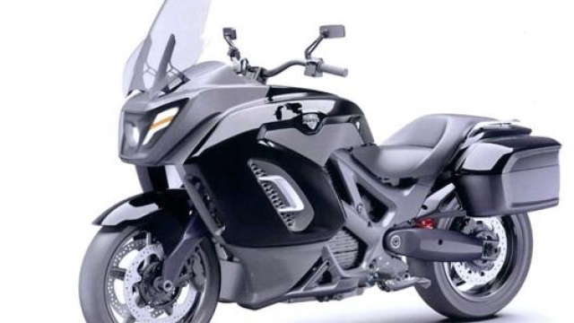 La prima immagine della moto Aurus