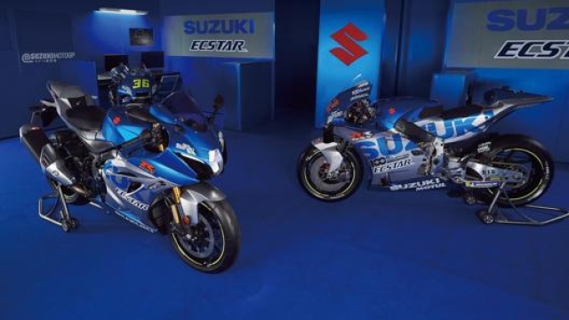 La Suzuki GSX-R1000R Anniversary a fianco della MotoGP GSX-RR