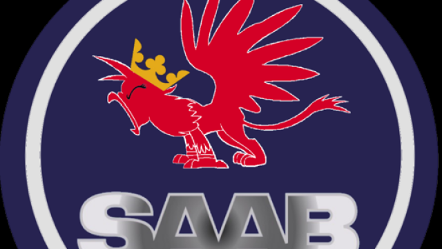 L’inconfondibile logo della (defunta) Saab Automobile