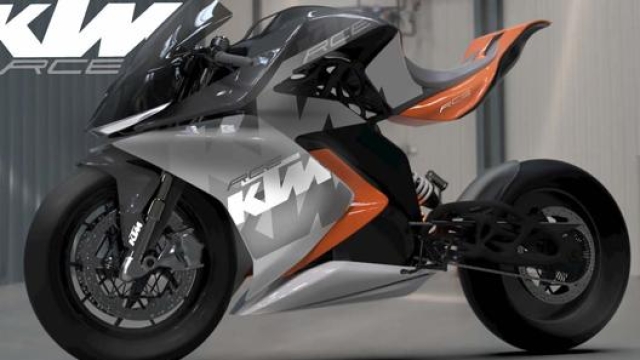 Il concept della superbike elettrica di Ktm