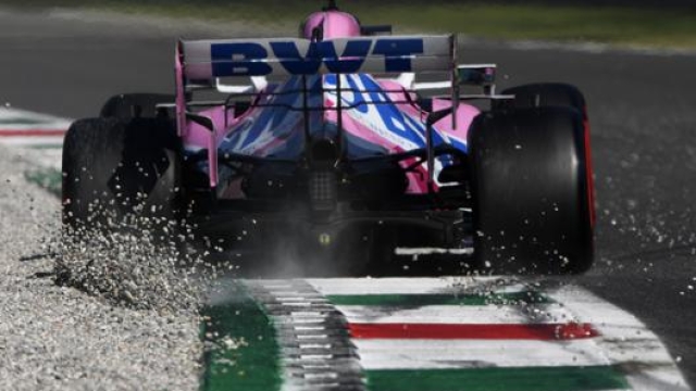 La Racing Point in azione a Monza