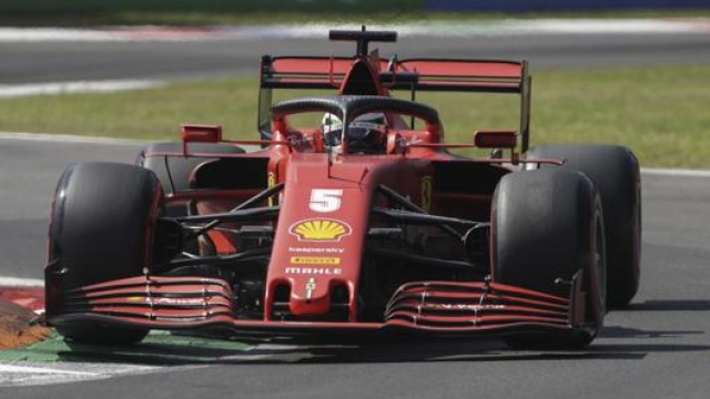 La SF1000 di Vettel a Monza. Epa