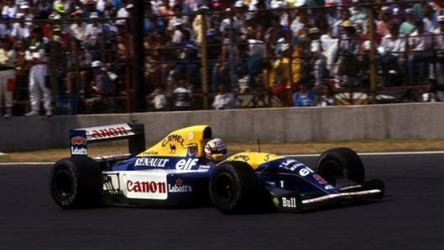 Mansell in azione con la Williams nel 1992. F1.com