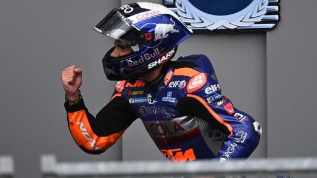 Prima vittoria in MotoGP per Miguel Oliveira. Afp