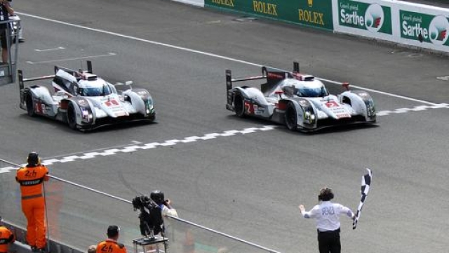 Audi ha messo a segno 13 vittorie a Le Mans, qui il successo del 2014. Ap