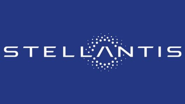 Il nuovo logo di Stellantis, il Gruppo automobilistico nascente dalla fusione tra Fca e Psa