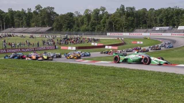 La gara di Indycar a Lexington  (Ohio) lo scorso 13 settembre. Ap