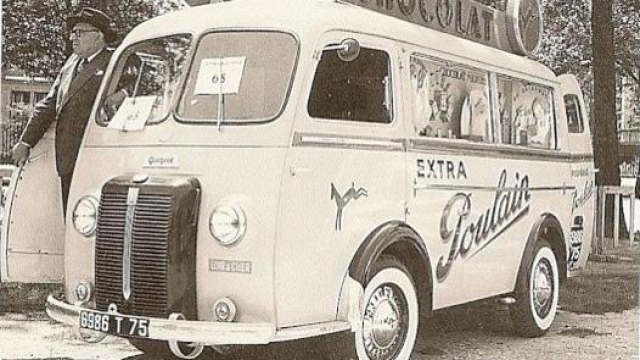 Il primo vincitore del ‘Concours de la Pubblicité qui roule’ nel 1951: un D3 trasformato da Chocolat Poulain