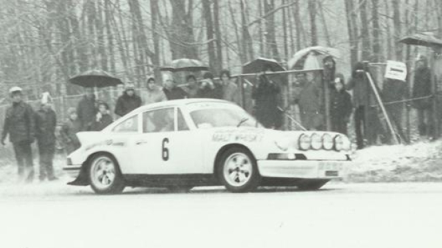 Ormezzano su Porsche in una foto del 1978