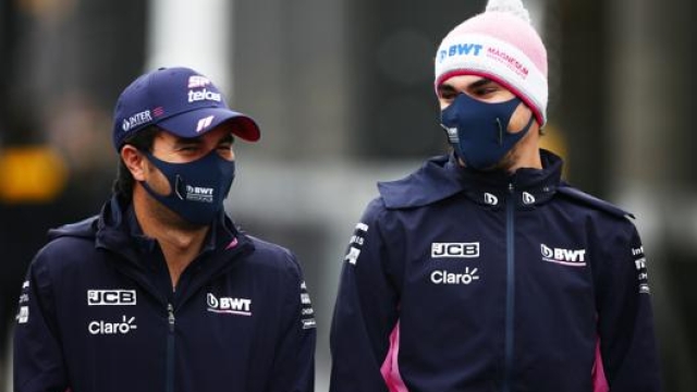 Sergio Perez e Lance Stroll, piloti Racing Point 2020. Getty