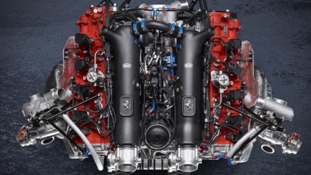Il motore V8 biturbo della Ferrari 488 GT Modificata eroga circa 700 Cv