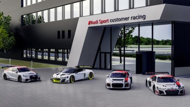 Alcune vetture a ruote “coperte” Audi impegnate nelle corse clienti