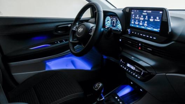 Nuova Hyundai i20 in allestimento Bose dispone dell’illuminazione ambientale a Led