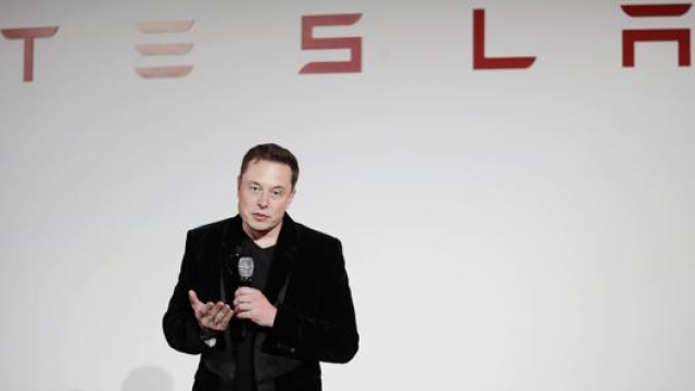 Il fondatore di Tesla Elon Musk. Foto Ansa