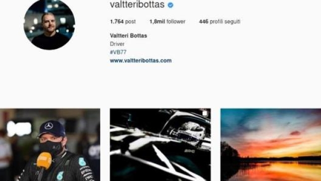 Sull’Instagram di Bottas non ci sono più i tag F1 e Mercedes