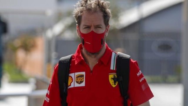 Sebastian Vettel, 33 anni, 6 con la Ferrari. Afp