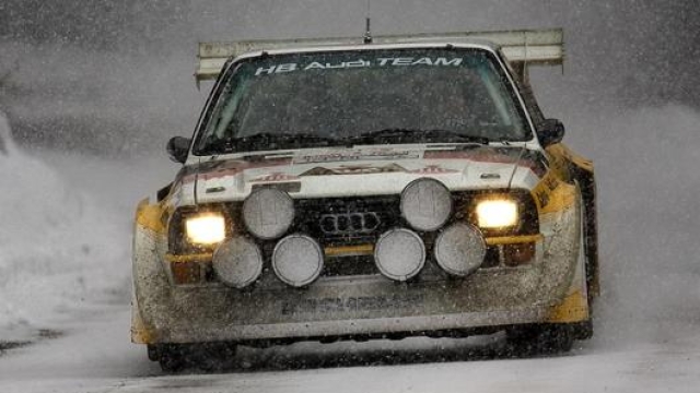 La Audi Sport quattro S1 del 1986 al Rally di Montecarlo