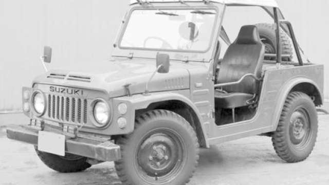 Nella prima Jimny, evidente il richiamo alle jeep americane