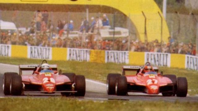 Il duello di Imola 1982 fra Villeneuve e Didier Pironi.