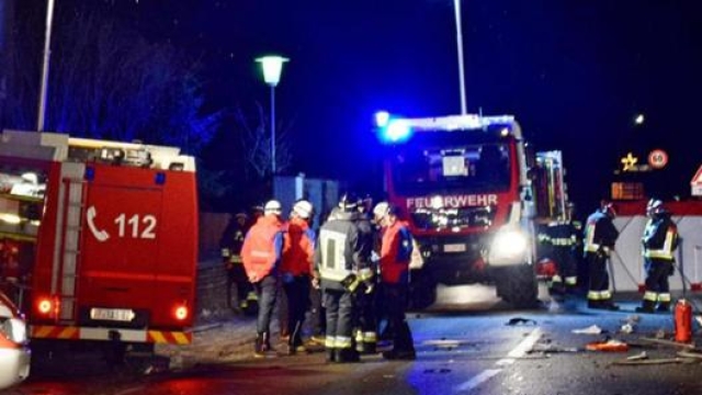 La scena dell’incidente a Lutago in Alto Adige. Ansa