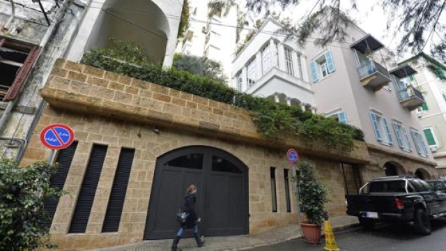 La casa di Beirut che appartiene a Carlos Ghosn. Epa