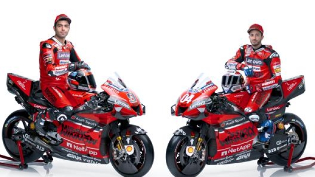 Danilo Petrucci e Andrea Dovizioso sulla Ducati GP20