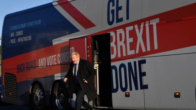 Il premier Boris Johnson in visita a Sunderland. Getty