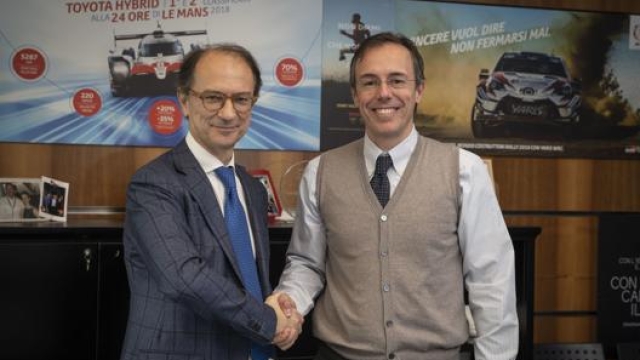 Massimo Quaglini, a.d. Edison Energia e Mauro Caruccio, a.d. Toyota Motor Italia