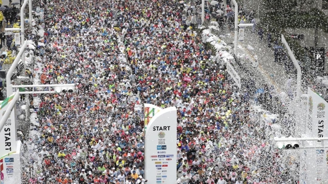 La maratona di Tokyo dello scorso anno. Epa
