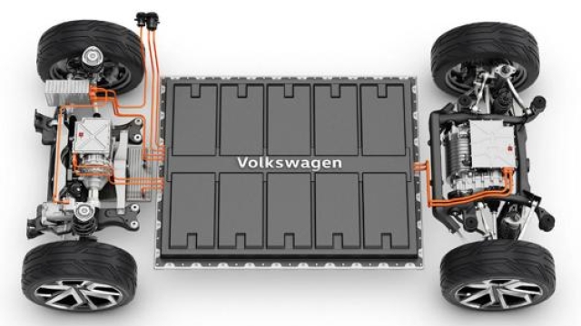 La piattaforma Meb di Volkswagen, di tipo skateboard, sulla quale nasceranno decine di modelli di auto elettriche