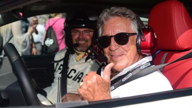 Mario Andretti, 80 anni, ospite della gara Nascar di settembre a Charlotte,  Carolina del Sud AFP