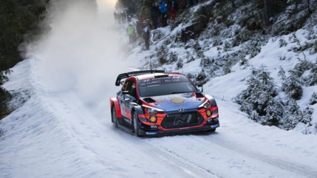 La i20 di Thierry Neuville al Rally di Svezia 2020
