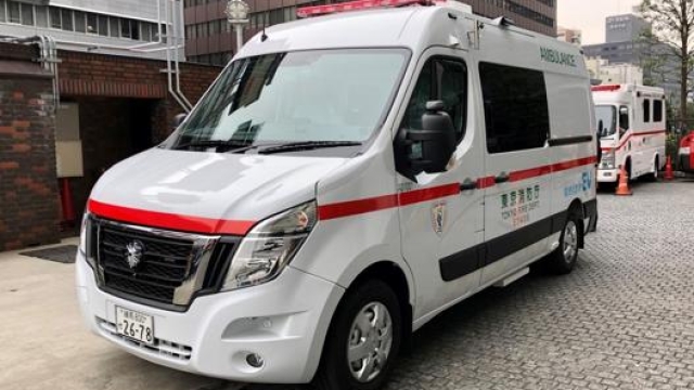 L’ambulanza elettrica dei vigili del fuoco di Ikebukuro